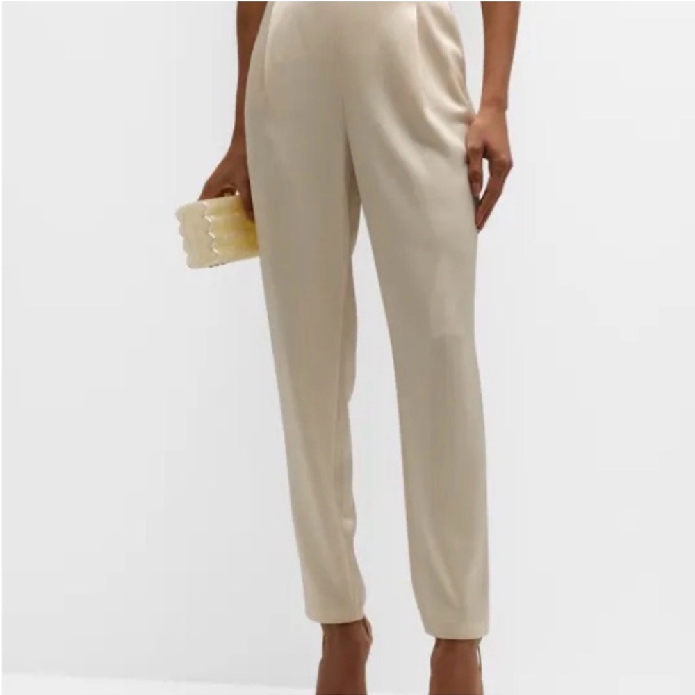 Alice + Olivia Cream silky Women's Pants 6